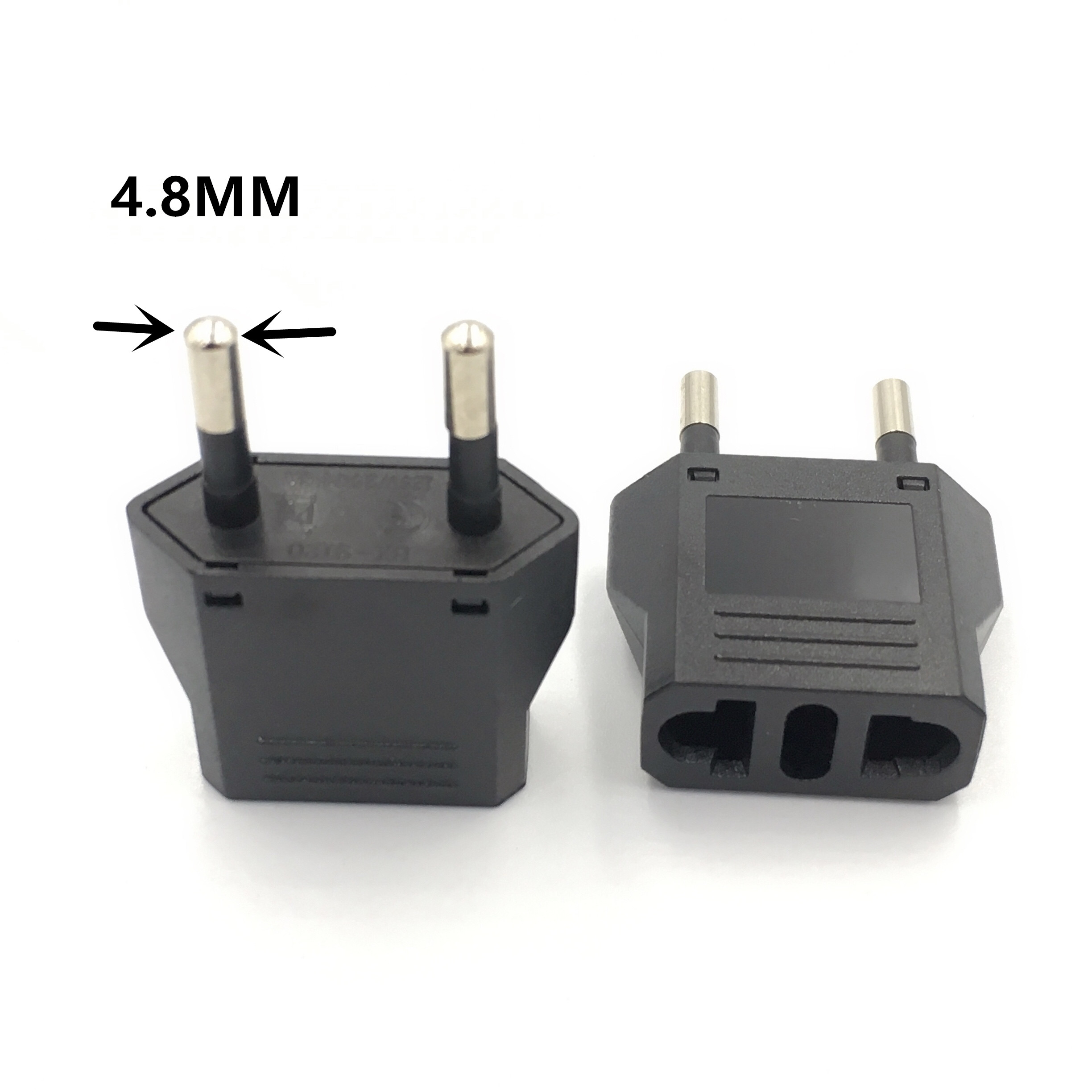 Adaptér eú euro kr zástrčka čína z usa do eú európsky cestovný adaptér elektrický adaptér eú zástrčka prevodník zásuvky ac zásuvka: Hnedá