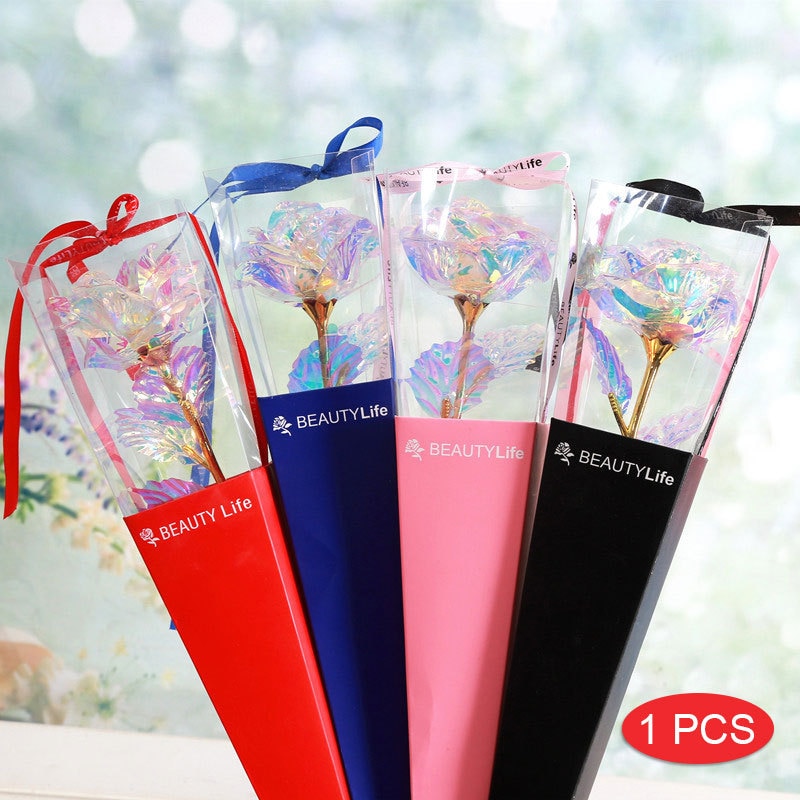 24K Color Gold Rose Simulated Flower Eternal Flower for Your Lover Wedding Party Anniversary Valentine'S Day Romantic Presents