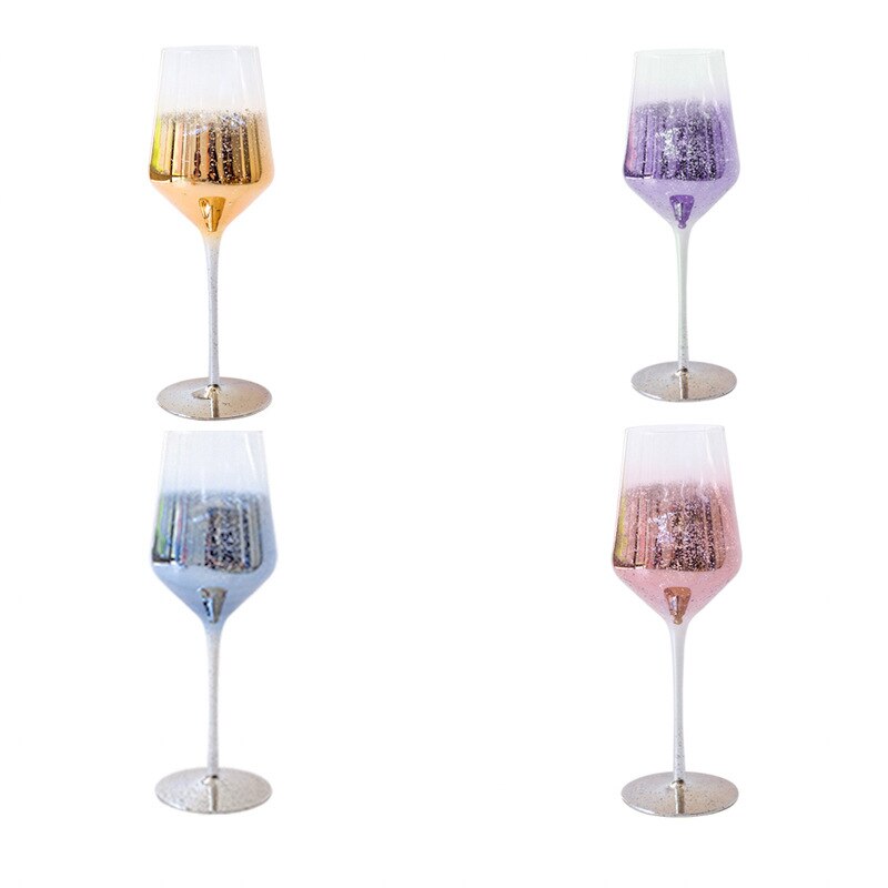 Loodvrij Champagne Bekers Creatieve Sterrenhemel Wijnglas Kleurrijke Drink Cup Party Globet Voor Thuis Diner