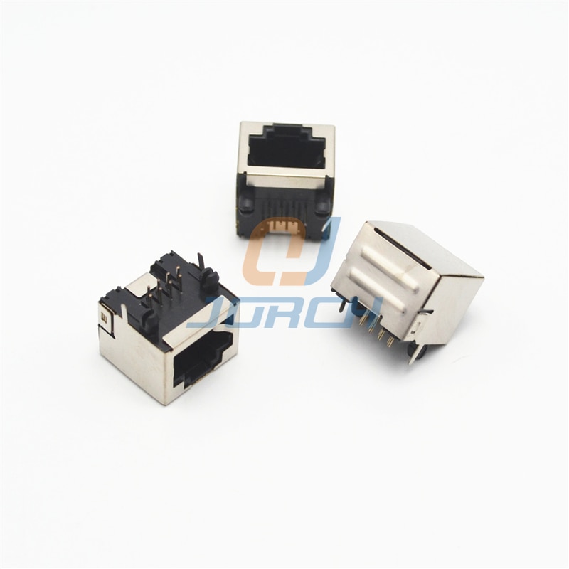 Network interface RJ45 connector socket no lamp No shrapnel Cat5 RJ45 Plug pcb jack 8p8c connector adapter