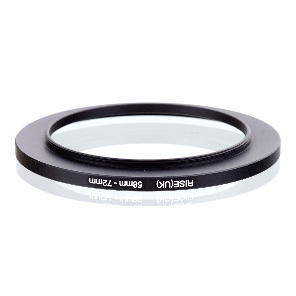 Originele RISE (UK) 58mm-72mm 58-72mm 58 te 72 Step Up Ring Filter Adapter black