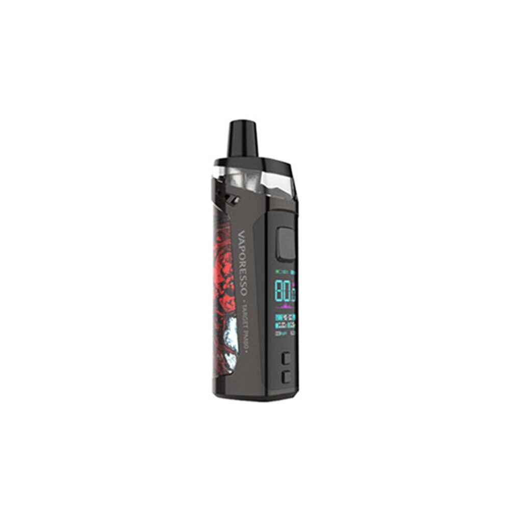 Newest Vaporesso TARGET PM80 Mod Pod Kit with 2000mAh Built-in Battery & 4ml Pod System E cig Vinci X/ Aegis Boost/ Pasito Kit: Red