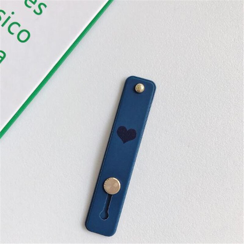 Silicone Wristband Heart Finger Ring Grip Mobile Phone Holder Stand Push Pull Sticker Paste Universal Band Phone Holder Bracket