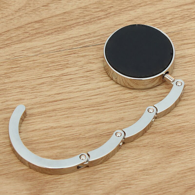1pcs Portable Folding Crystal Alloy Purse Handbag Bag Hanger Hook Holder Table Hook Unique Bag Parts Accessories