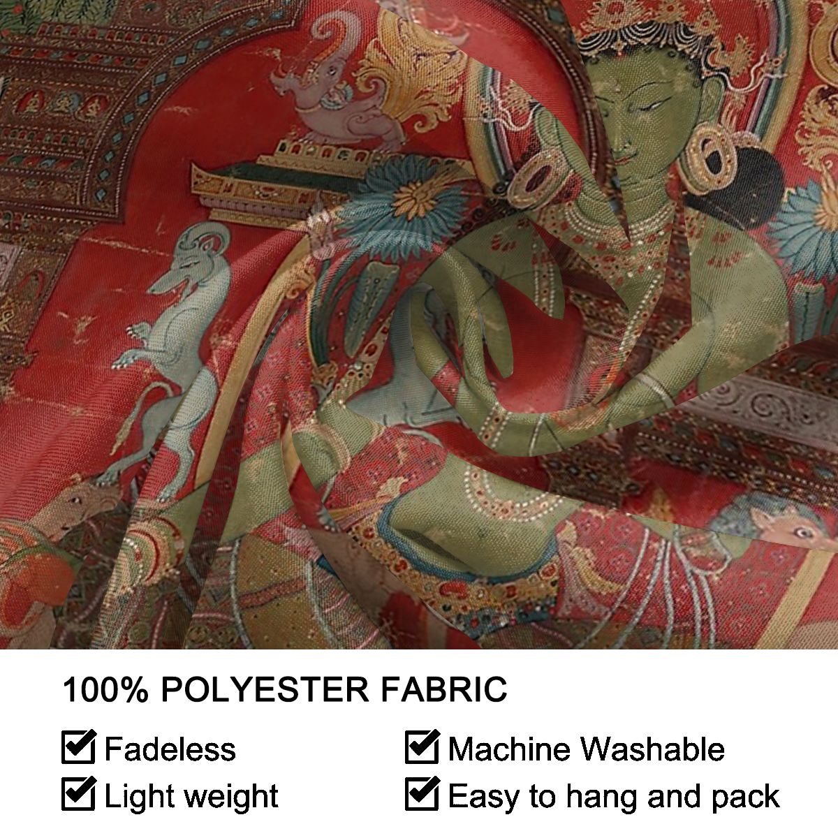 Buddha Tapestry Hanging Tapiz Bedspread Art Meditation Yoga Zen Buddhism Spiritual Buddhist Wall Cloth Polyester Beach Mat