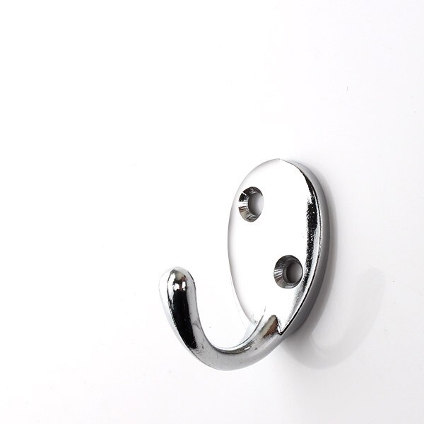 KAK Vintage Hangers Hook Zinc Alloy Wall Hook Bronze Cloth Coat Bag Hat Hanging Hooks Bathroom Kitchen Anitque Racks with screws: 306 Silver