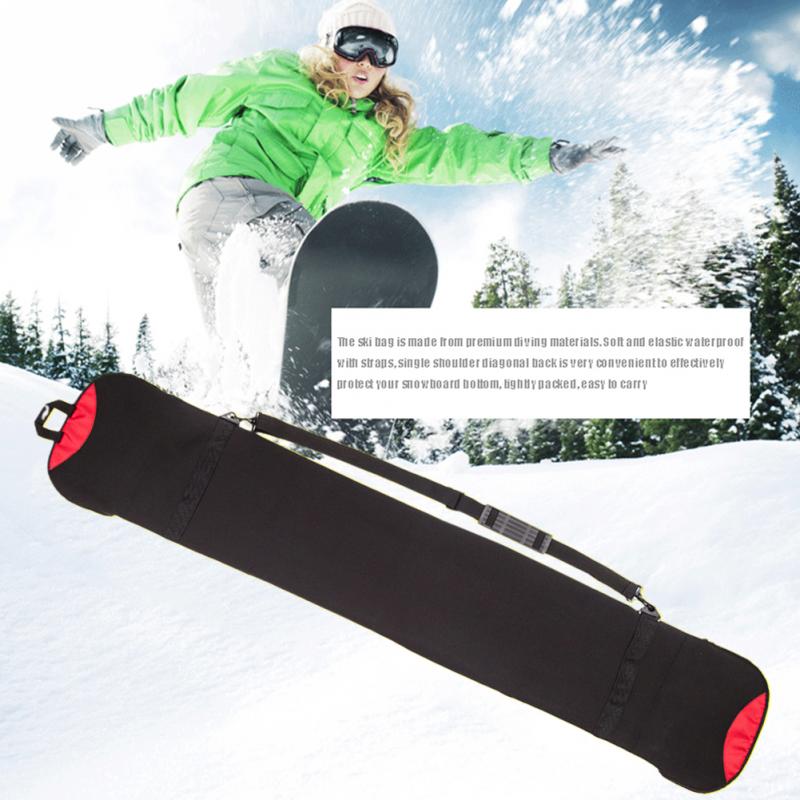 Snowboard skiløb holdall bæretaske skuldertaske 140cm anti-ridse rustbeskyttende betræk ærme snowboard beskyttelsespose