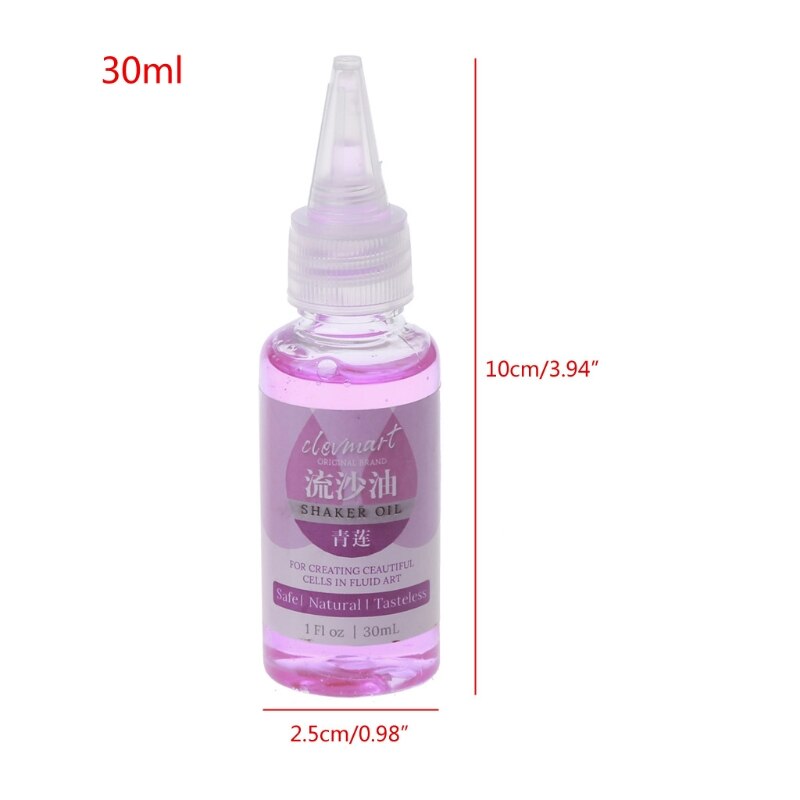 Huile de coulée en Silicone acrylique UV résine époxy, moule en Silicone, flux liquide huile d&#39;art résine Shaker huile de sable mouvant artisanat d&#39;art 30ml