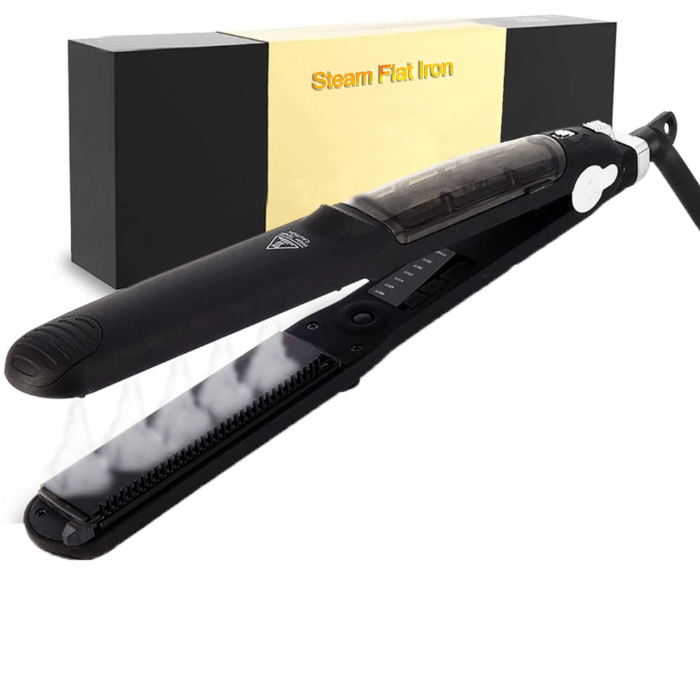 Brosse à cheveux électrique professionnelle , peigne à vapeur pour lisser les cheveux, fer plat rapide, outils de coiffure