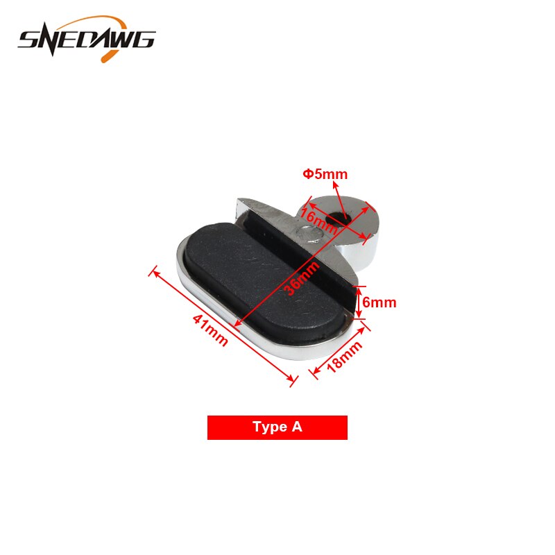 2pcs Zinc Alloy Glass Clamp Fit 3-5mm Glass Clip Shelf Support Showcase Display Cabinet Glass Clamp Clip