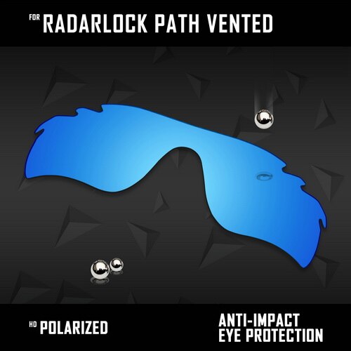 Lentes de repuesto oowlit para gafas de sol oakley radarlock path vented  oo9181 polarizadas (varios colores): Azul hielo