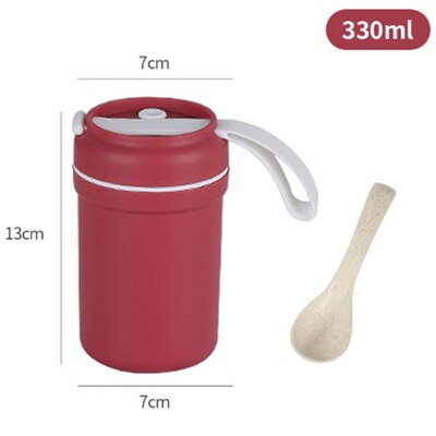 Kunststoff Suppe Kasten Versiegelt dicht Lunchbox freundlicher Frühstück Reisbrei Suppe Tasse Lebensmittel Container Mahlzeit Vorbereitung Bento Kasten: 5