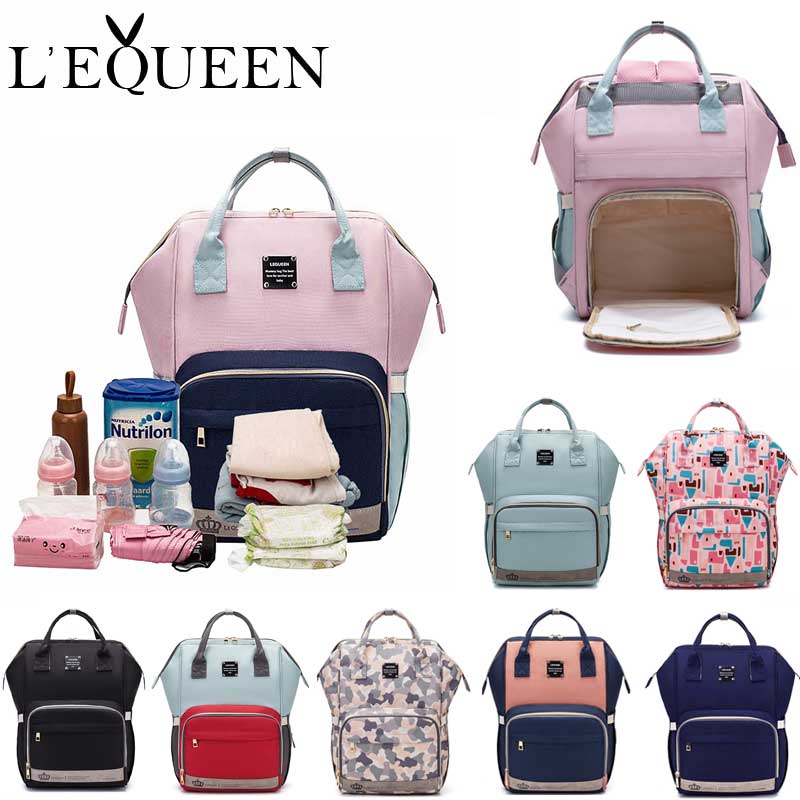 Lequeen — Sac à bandoulière tendance de créateur pour bébé, de maternité, à langer, de , accessoire de styliste, de grande capacité, à dos, sacoche de voyage, pour couches et soins