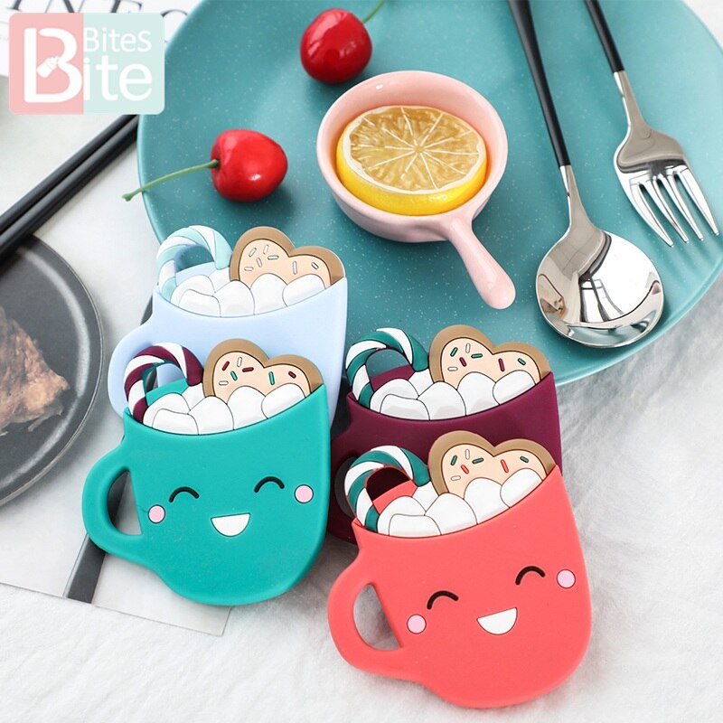 1 Pc Baby Bijtring Glimlach Cups Food Grade Perle Siliconen Knaagdieren Pasgeboren Verpleegkundige Fopspeen Hanger Childen's Goederen Kinderziektes Speelgoed