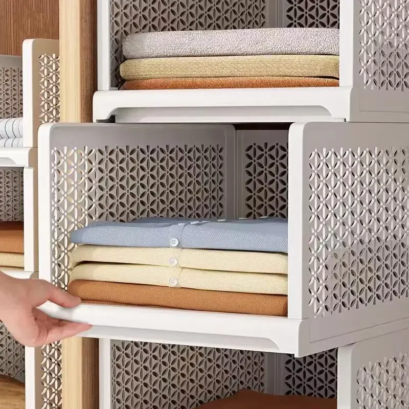 Estante de almacenamiento para armario, organizador de guardarropa extraíble, organizadores en capas de armarios y cajones, organizador de almacenamiento de ropa