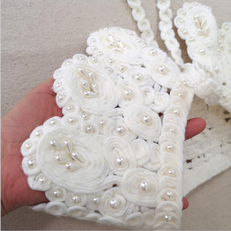Woolen Thread Beads Sen-line Lace Collar Doll Collar Adult Big Boy applique Finished Collar Shawl