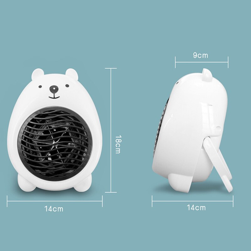 Nieuw Mini Draagbare Desktop Heater Met Comfortabele Grip Oververhitting Bescherming Voor Home Office Slaapkamer Bureau XSD88