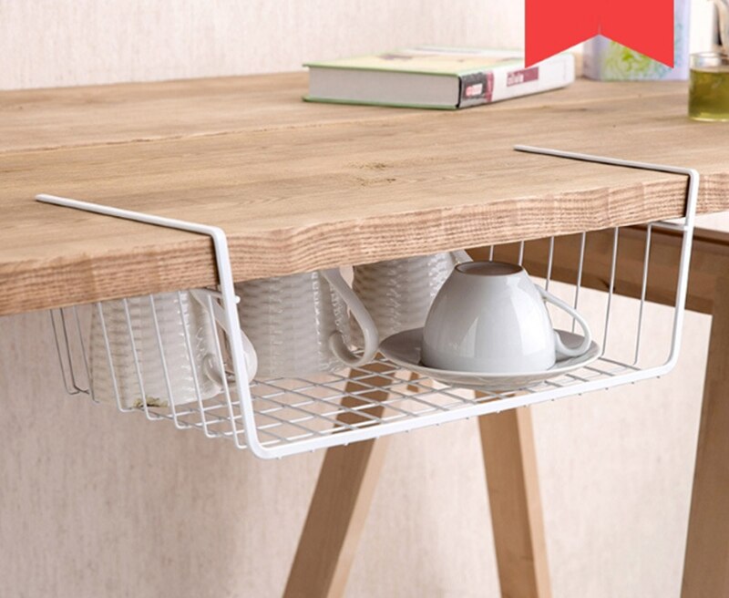 Pendaison sous placard etagere de rangement fer panier maille support cuisine bloc a découper Rack planche a découper porte-serviettes porte d'armoire