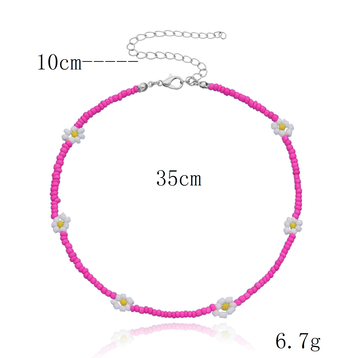 Zomer Strand Boho Transparante Kralen Cherry Sieraden Set Crystal Choker Ketting Voor Vrouwen Meisje Fruit Weave Kralen Armband Ring: H72529