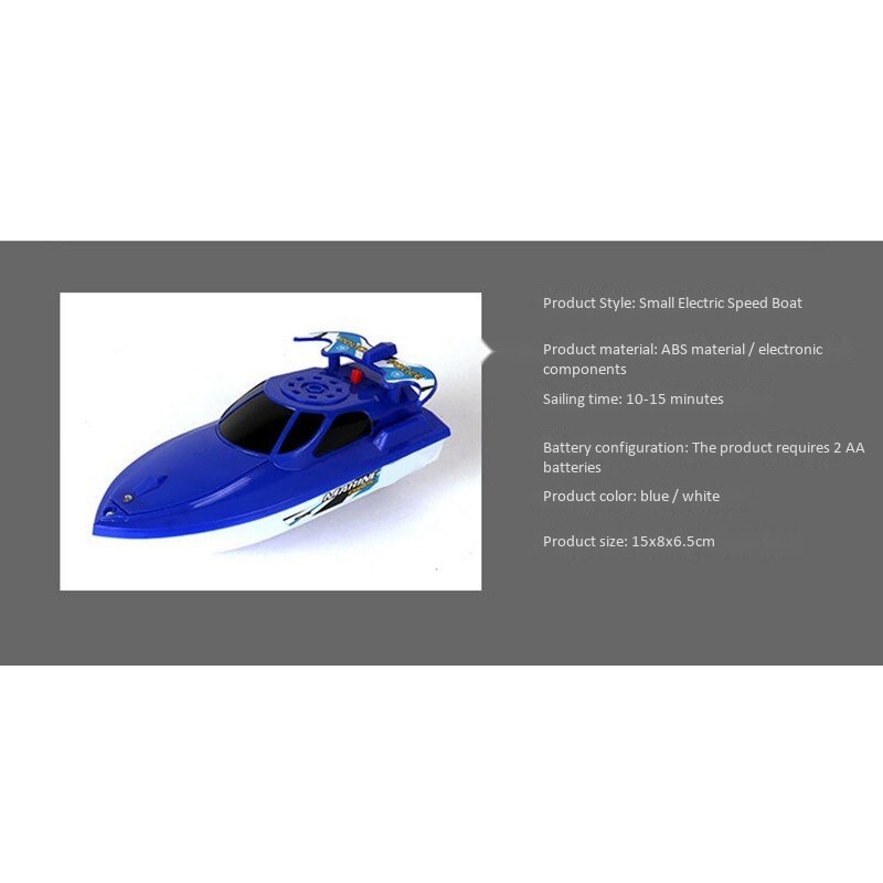 2 pièces moteur électrique jouet bateau bébé bain bateau jouant vitesse bateau modèle bateau