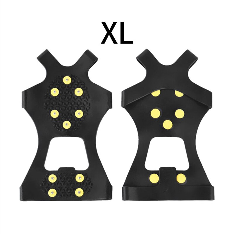 1 par s-xxl 10 pigger anti-skli snø isklatresko pigger isgrep klosser stegjern stegjern vinterklatring anti-skli sko deksel