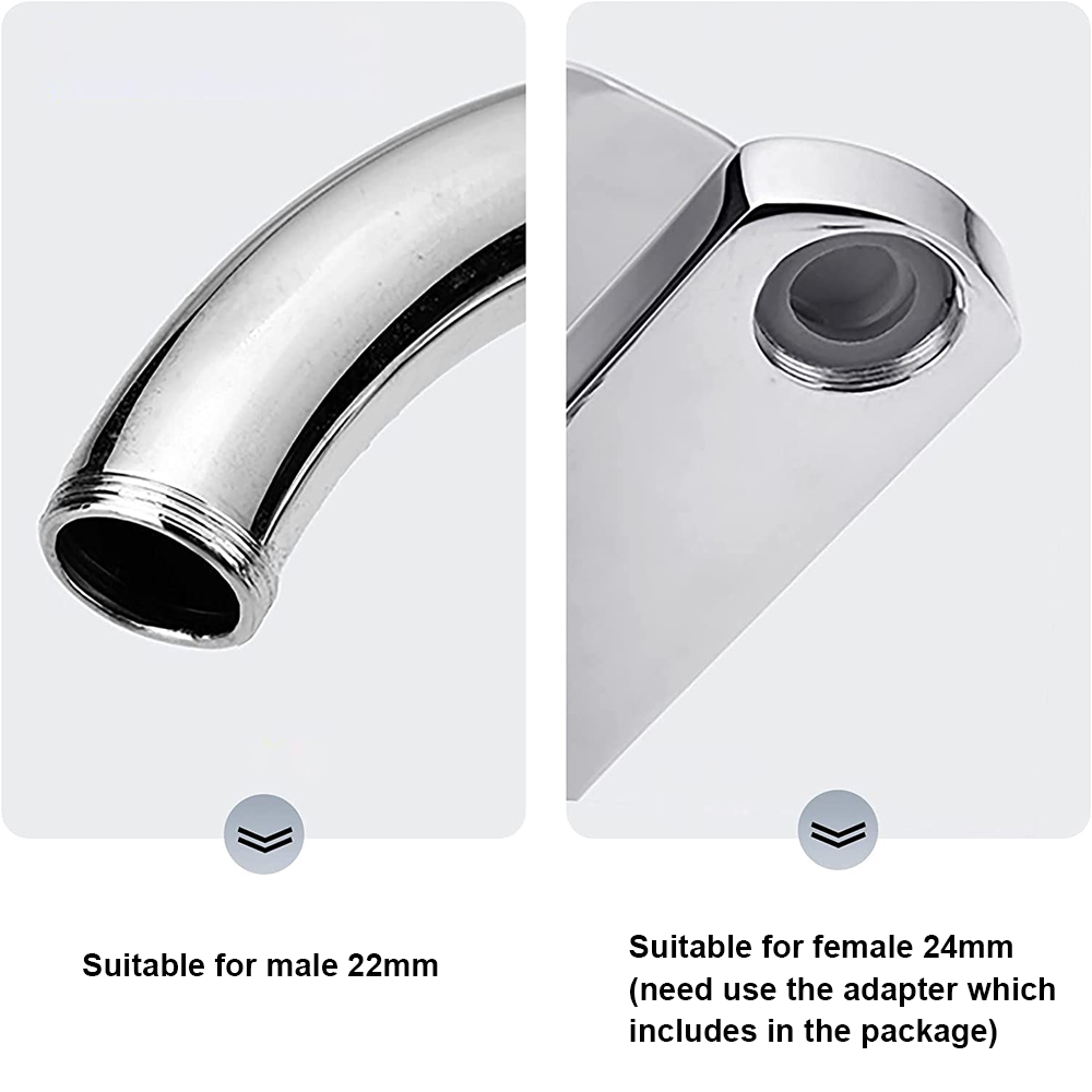 Kitchen Faucet Extender Bathroom Basin Tap Aerator with Diverter Valve 3 Modes Shower Head Faucet Attachment External Shower Set