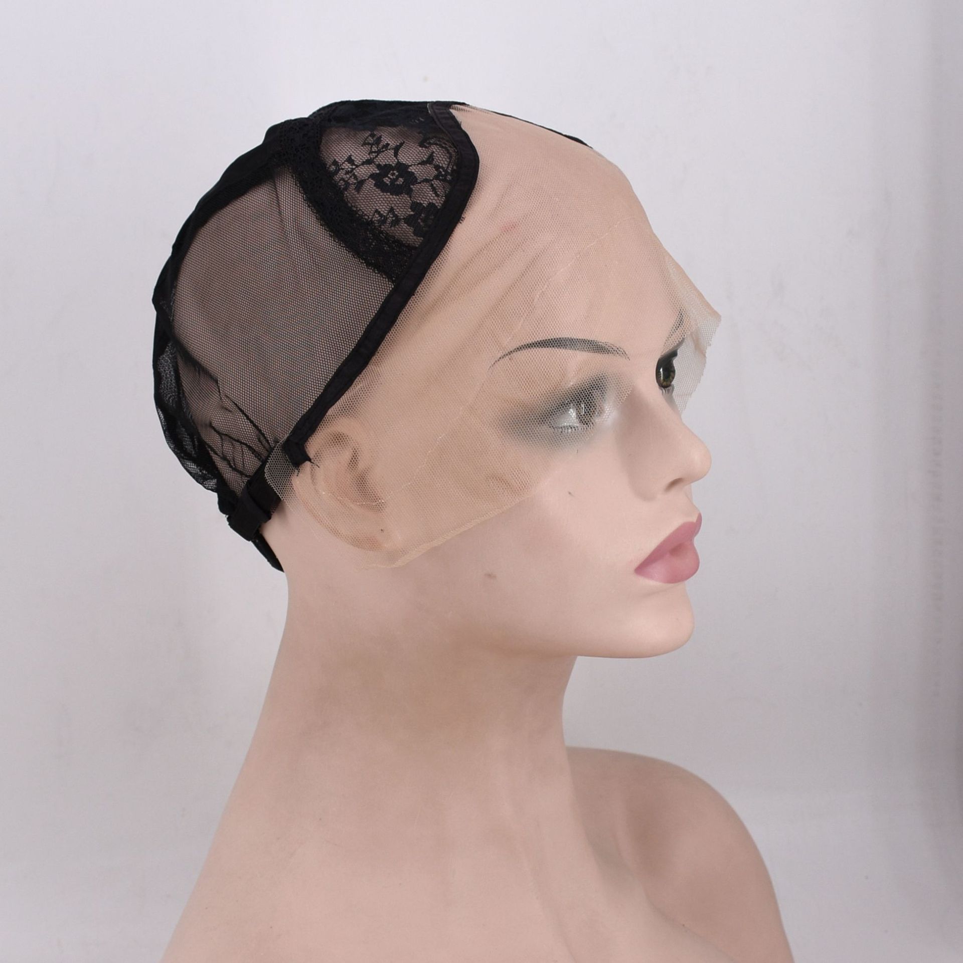 Adjustable Front Lace Mesh Cap For Wigs Semi-Mechanical Semi-Manual Front Lace Wig Mesh Cap