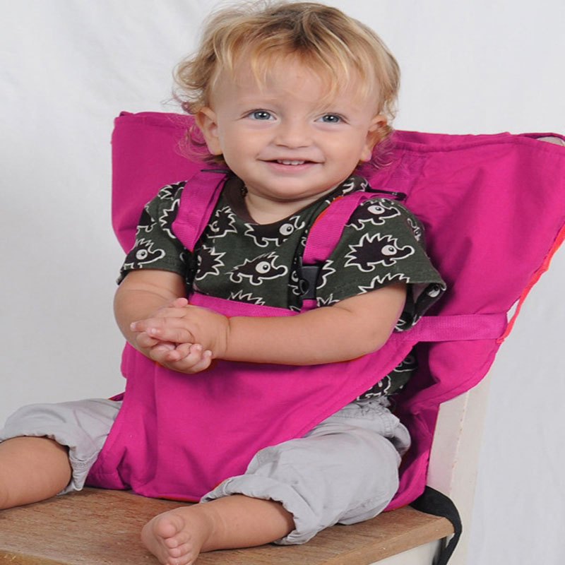 Børnestol babystol rejse foldbar vaskbar spædbarn spisning høj spisebetræk sikkerhedssele fodring tilbehør til babypleje
