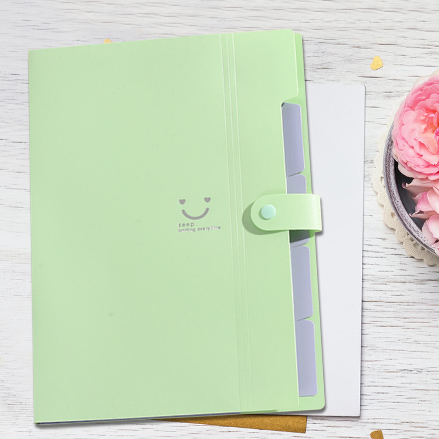 1PC 5 Layers File Folder A4 Letter Size Expandable Waterproof Document Organizer Bag School Office Stationery