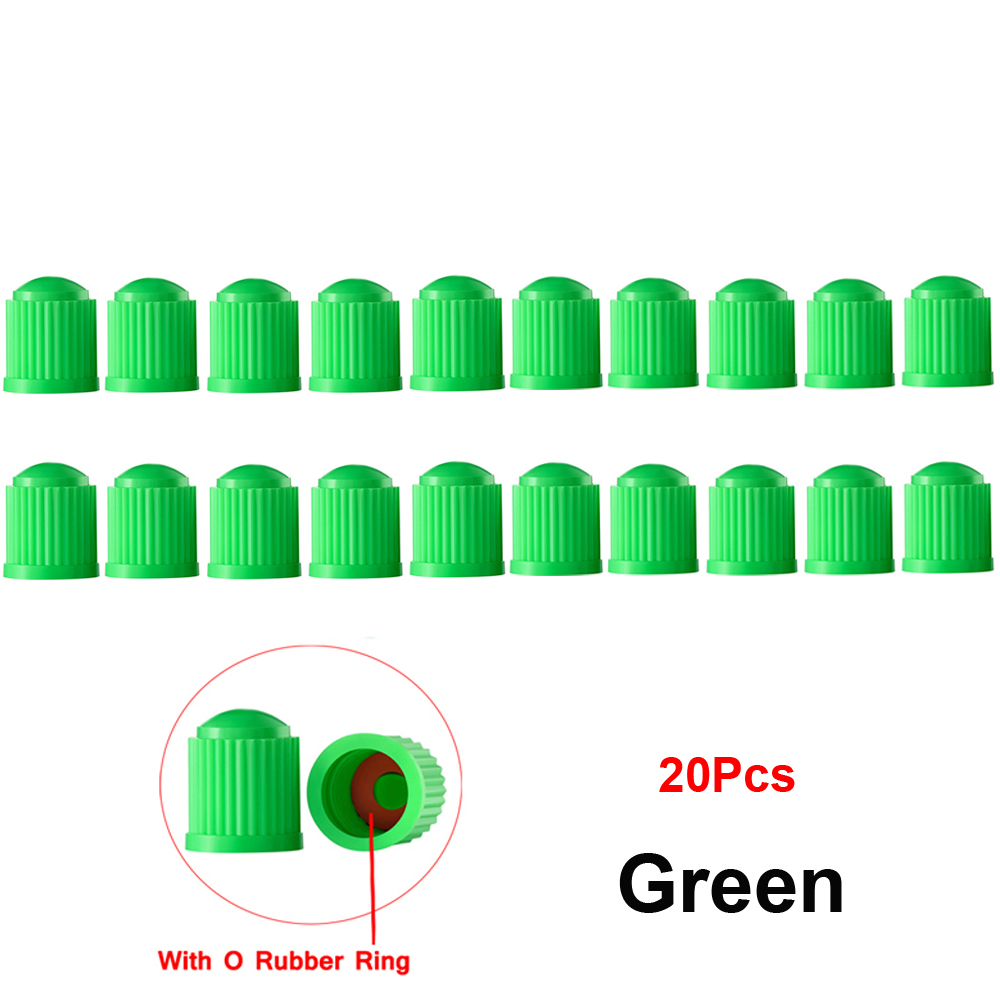 Tappi valvole pneumatici da 20 pezzi, con anello in gomma O, coperture stelo universali per auto, SUV, bici e biciclette, camion, motocicli: Grigio scuro