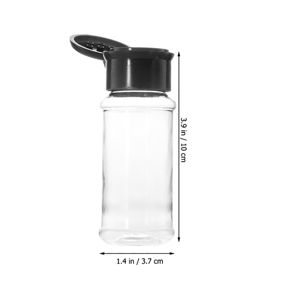 20 stk plast krydder salt pepper shakers krydder krukke grill krydder oppbevaringsflaske kjøkkenutstyr