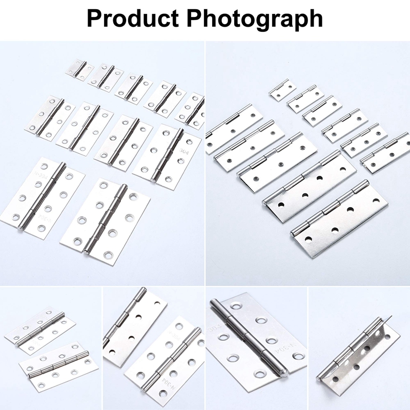 24 PCS 66mm Timber Door Hinges Stainless Steel Hinges for Internal &amp; External Doors Kitchen Cabinet Wardrobe with Screws