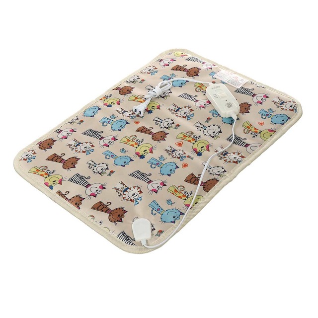 3-Mode Dog Cat Electric Heating Pad Temperature Adjustable Pet Bed Blanket Puppy Kitten Bunny Heater Mat for Pets Dogs: Cartoon / 45x45