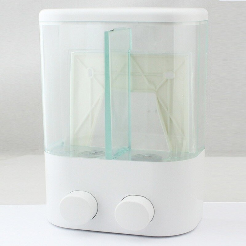 Double 450ml Liquid Soap Dispenser Wall-mounted Bathroom Shampoo Shower Bottle Manual Lotion Pump Washroom Kitchen Accessories