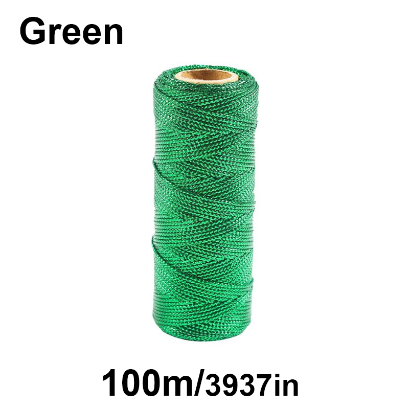 Makramé Tråd 1.5mm 100M - Flettet polyester tau til DIY Håndverk, Søm, Dekorasjon: Svart nikkel