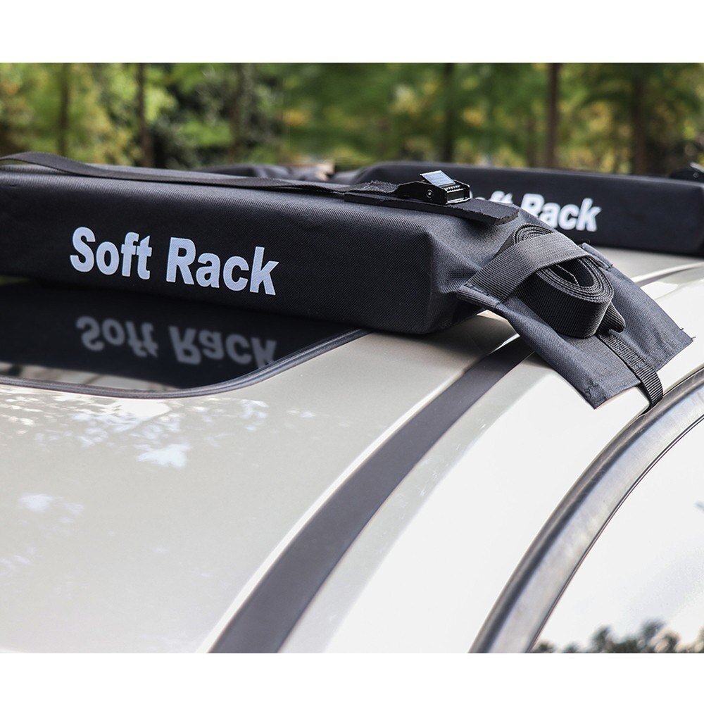 Universal Auto Soft Car Roof Rack Outdoor Rooftop Luggage Carry Load 60kg Baggage Easy Fit Removable 600D Oxford & PVC