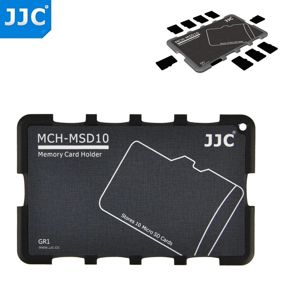 JJC Slim etui na kartę pamięci Anti-Shock Anti-Fall i Scratch odpowiednie dla kart SD/Micro SD/TF dla entuzjastów fotografii