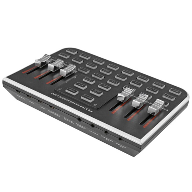 F8 4 Modes Studio o Mixer Microphone Webcast Entertainment Streamer Live Sound Card for Phone Computer