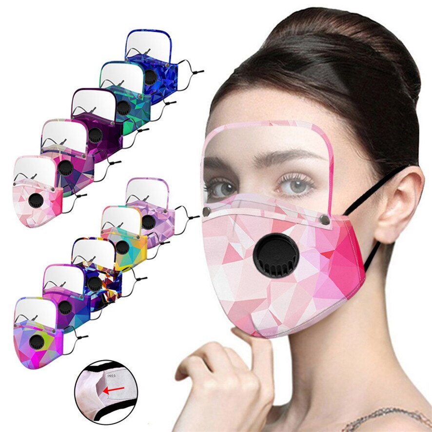 Adult Proof Haze Dust Detachable Eye Protection Replaceable Filter Reusable Safety Faces Shields protector facial transparente