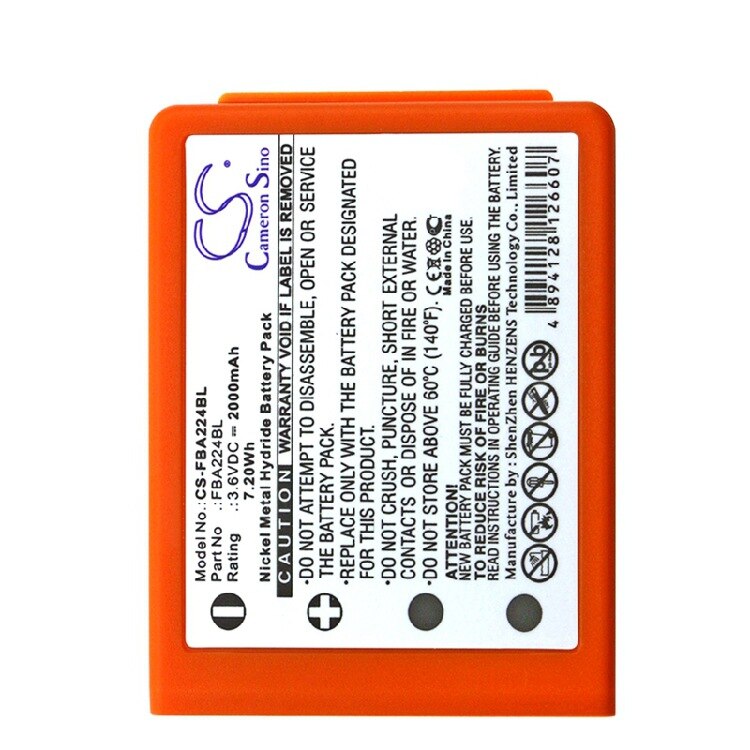 Vhbw Batería Recargable Compatible Con HBC Radiomatic BA214060 Ba214061 Fub10xl Fub78aa Mando A Distancia Industrial 2000 Mah 6 V Nimh Rojo 83910236