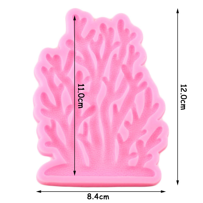 Korallen Algen Silikon Formen DIY Baum Zweig Fondant Kuchen Dekorieren Werkzeuge Cupcake Deckel Süssigkeit Tonne Schokolade Gumpaste Formen