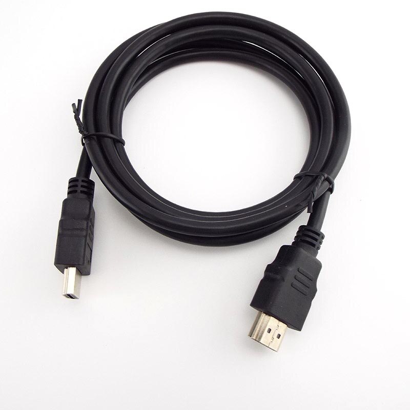 1.5M Version 1.4 HDMI-compatible Cable HD 720 1080P HDMI-compatible Connector Adapter Wire PC TV Black