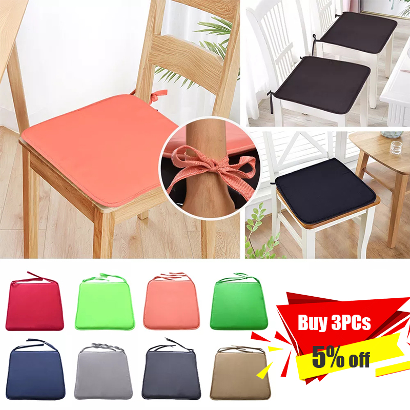 14 farben Platz Stuhl Kissen Sitz Pad 100% Baumwolle Hülse Füllung Stuhl Kissen Mit Krawatten nicht-Unterhose Dinning stuhl Pad