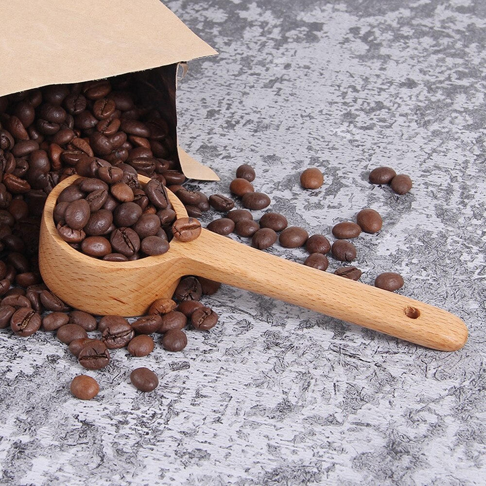 Long handle Wooden Coffee Scoop Kitchen Cooking Tool Seasoning Spoon Home Supplies Japan Style Tableware