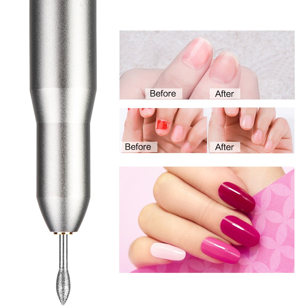 Elektrisk negleboremaskine kit manicure maskine 25000 rpm nail art pen pedicure neglefil negle art værktøjer kit