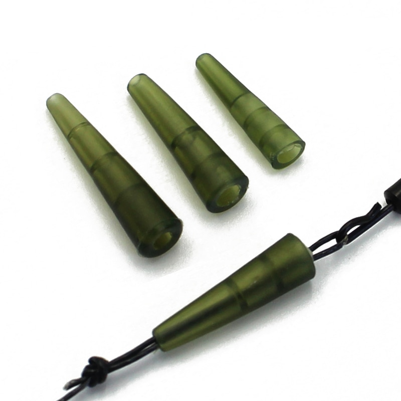 20 stk karpe fiske anti floke ermer myk gummi hale kjegler chod perler helikopter rigger karpe fiske metode matere tilbehør
