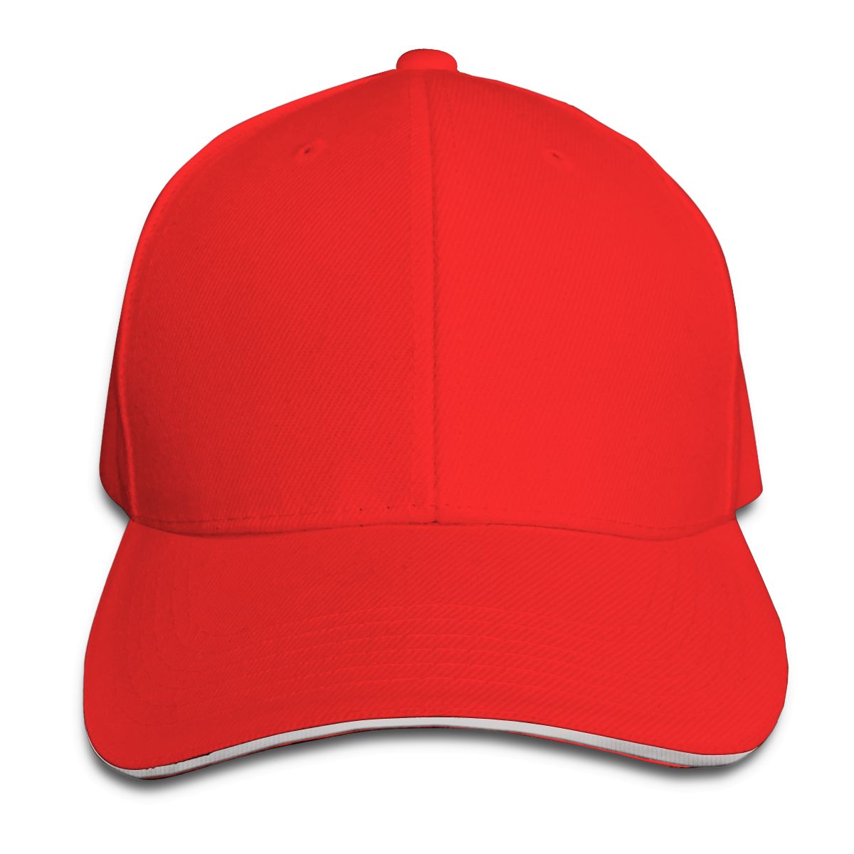Gorra de camionero ajustable para hombre y mujer, gorra negra, blanca y roja, a la: Rojo