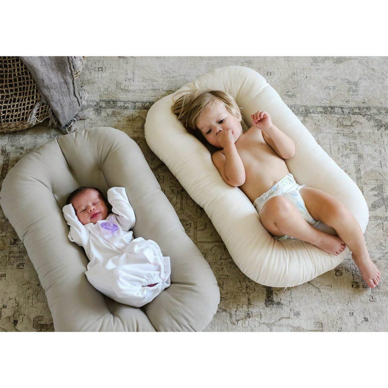 Newborn Baby Lounger Portable Baby Nest Bed for Girls Boys Cotton Crib Toddler Bed Baby Nursery Carrycot Co Sleeper Bed