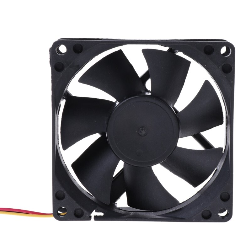 3 pin 80mm x 25mm CPU PC Fan Cooler Heatsink Exhaust