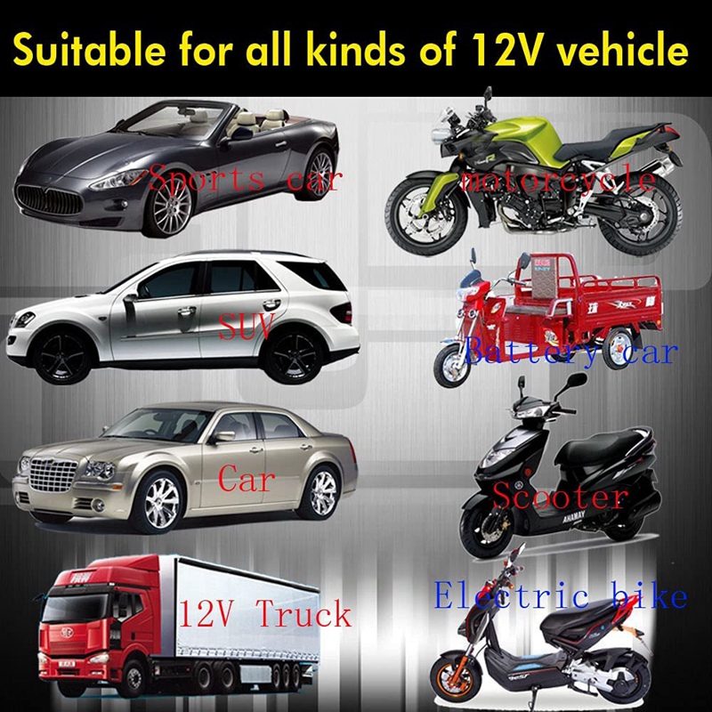 Car Horn Siren Alarm Security Protection System with 2 Remote Controls 7-Level Sensitivity Anti-Theft Device